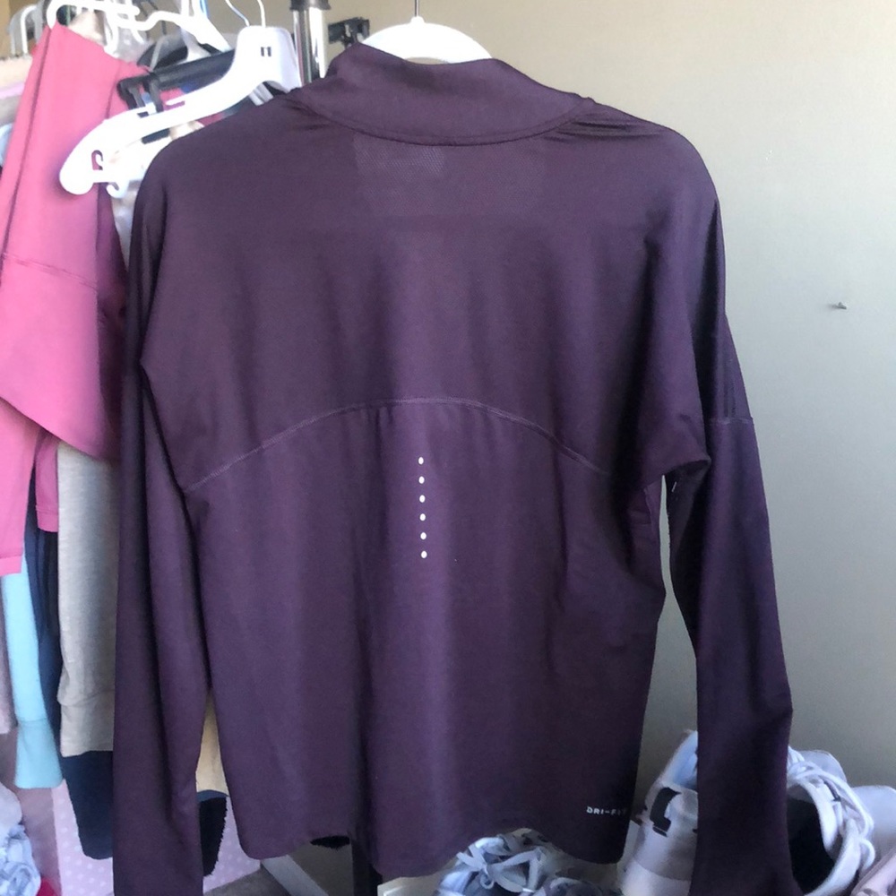 Nike running quarter zip, Maroon long sleeve top - Picture 3 of 3
